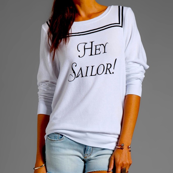 NWT Wildfox Hey Sailor BBJ 2013 Collection Sweater - Picture 1 of 6